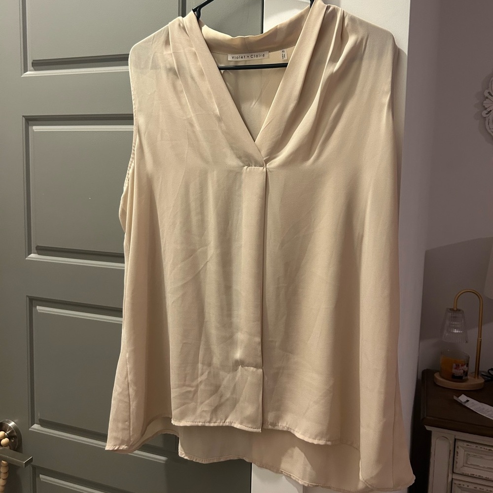 Violet & Claire Cream Blouse